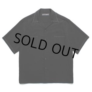 画像: WACKO MARIA/50'S OPEN COLLAR SHIRT（BLACK）［ピンポイントステッチ50'Sオープンカラーシャツ-25春夏］
