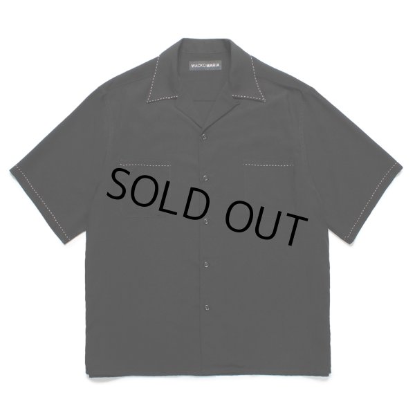 WACKO MARIA/50'S OPEN COLLAR SHIRT（BLACK）［ピンポイント