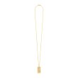 画像2: BlackEyePatch/HWC LABEL PENDANT NECKLACE（GOLD） (2)