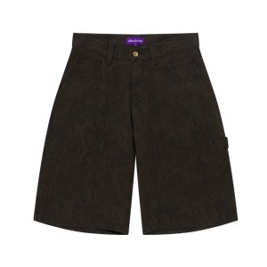 画像: BlackEyePatch/PYTHON PATTERNED BAGGY DUCK SHORTS（OLIVE）