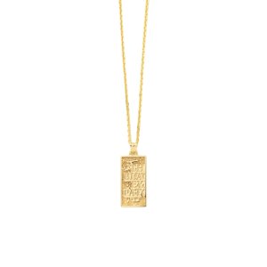 画像: BlackEyePatch/HWC LABEL PENDANT NECKLACE（GOLD）