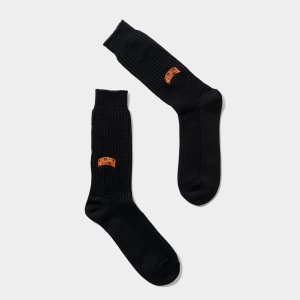 画像: TIGHTBOOTH/WAFFLE SOCKS（Black）［ワッフルソックス-25春夏］