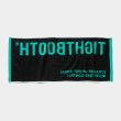 画像2: TIGHTBOOTH/LABEL LOGO TOWEL（Turquoise）［ラベルロゴタオル-25春夏］ (2)