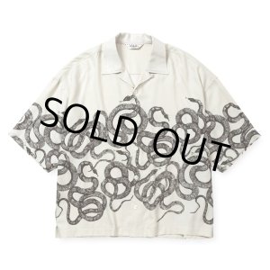 画像: CALEE/5 SLEEVES DROP SHOULDER SH（IVORY）［スネーク5分袖ドロップショルダーシャツ-25春夏］