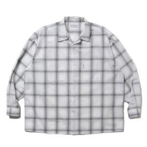 画像: COOTIE PRODUCTIONS/T/C Sucker Ombre Check L/S Shirt（Gray）［シアサッカーオンブレチェックシャツ-25春夏］