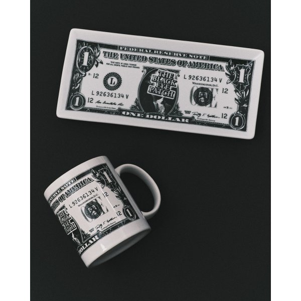 画像4: BlackEyePatch/DOLAR BILL CERAMIC TRAY（WHITE） (4)
