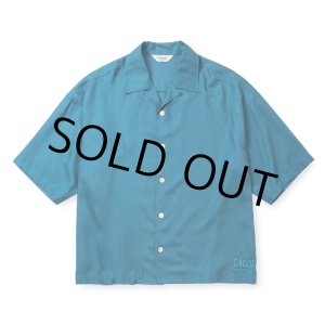 画像: CALEE/5 SLEEVES DROP SHOULDER SH（TURQUOISE BLUE）［5分袖ドロップショルダーシャツ-25春夏］
