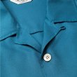 画像4: CALEE/5 SLEEVES DROP SHOULDER SH（TURQUOISE BLUE）［5分袖ドロップショルダーシャツ-25春夏］ (4)