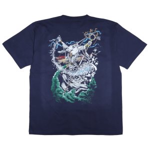 画像: exodus/WIZARD  Tee（NAVY）［プリントT-25春夏］
