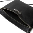 画像3: CALEE/STUDS LEATHER ZIP SACOCHE（BLACK）［レザージップサコッシュ-25春夏］ (3)