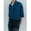 画像9: CALEE/STUDS LEATHER ZIP SACOCHE（BLACK）［レザージップサコッシュ-25春夏］ (9)
