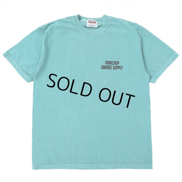 画像2: PORKCHOP/BAR&SHIELD TEE（MINT GREEN）［プリントT-25春夏］ (2)