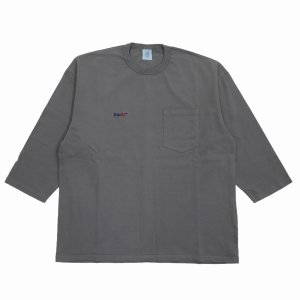 画像: ROUGH AND RUGGED/DESIGN QS（GRAY）［刺繍+プリント7分袖ポケT-25春夏］