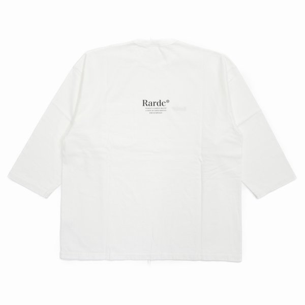 画像2: ROUGH AND RUGGED/DESIGN QS（WHITE）［刺繍+プリント7分袖ポケT-25春夏］ (2)