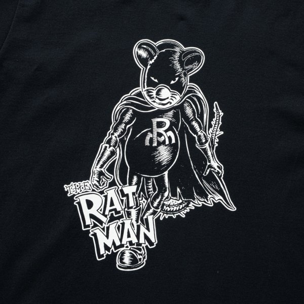 画像4: RATS/RATMAN TEE（BLACK）［プリントT-25春夏］ (4)