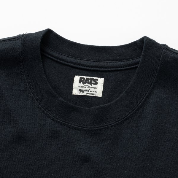 画像3: RATS/RATMAN TEE（BLACK）［プリントT-25春夏］ (3)