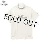 画像: CALEE × ovys MOCK NECK BACK MESH S/S TEE ＜A TYPE＞（WHITE）［モックネックT-25春夏］