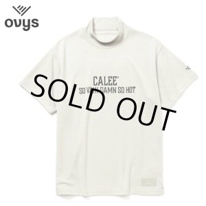 画像: CALEE × ovys MOCK NECK BACK MESH S/S TEE ＜A TYPE＞（WHITE）［モックネックT-25春夏］