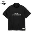 画像1: CALEE × ovys MOCK NECK BACK MESH S/S TEE ＜B TYPE＞（BLACK）［モックネックT-25春夏］ (1)