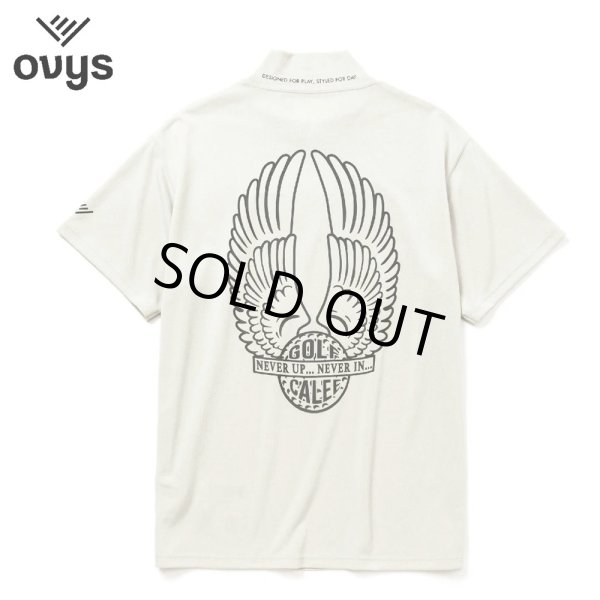 画像2: CALEE × ovys MOCK NECK BACK MESH S/S TEE ＜A TYPE＞（WHITE）［モックネックT-25春夏］ (2)