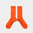 画像2: TIGHTBOOTH/LABEL LOGO SOCKS（Orange）［ラベルロゴソックス-25春夏］ (2)