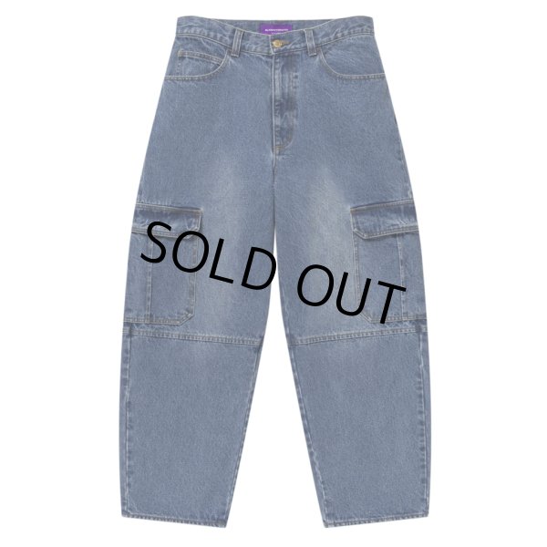 画像1: BlackEyePatch/URBAN ARROWS STITCHED CARGO JEANS（INDIGO） (1)