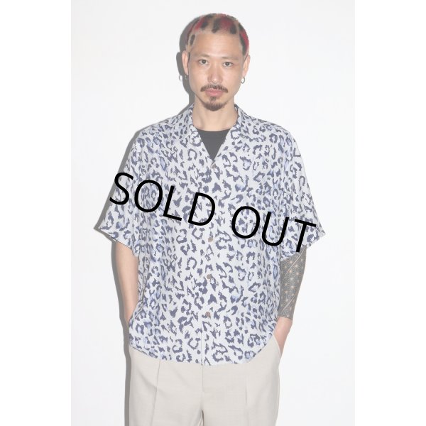 画像2: WACKO MARIA/LEOPARD HAWAIIAN SHIRT（GRAY）［レオパードハワイアンシャツ-25春夏］ (2)