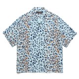 画像: WACKO MARIA/LEOPARD HAWAIIAN SHIRT（BLUE）［レオパードハワイアンシャツ-25春夏］