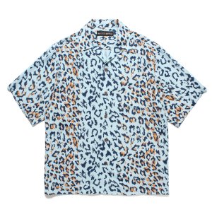 画像: WACKO MARIA/LEOPARD HAWAIIAN SHIRT（BLUE）［レオパードハワイアンシャツ-25春夏］