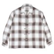 画像1: exodus/OMBRE CHECK ORIENTAL SHIRT（BROWN）［オンブレチェックオリエンタルシャツ-25春夏］ (1)