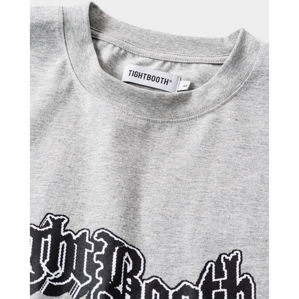 画像2: TIGHTBOOTH/3D LOGO S/S T-SHIRT（Heather Grey）［プリントT-25春夏］ (2)