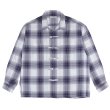 画像1: exodus/OMBRE CHECK ORIENTAL SHIRT（PURPLE）［オンブレチェックオリエンタルシャツ-25春夏］ (1)