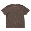 画像1: RATS/PIGMENT DYED POCKET TEE（BROWN）［ピグメント染めポケT-25春夏］ (1)