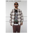 画像2: exodus/OMBRE CHECK ORIENTAL SHIRT（BROWN）［オンブレチェックオリエンタルシャツ-25春夏］ (2)