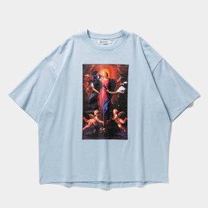 画像: TIGHTBOOTH/POLICE CHECKUP S/S T-SHIRT（Sax）［プリントT-25春夏］