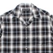 画像2: WACKO MARIA/CHECK OPEN COLLAR SHIRT（GRAY）［チェックオープンカラーシャツ-25春夏］ (2)