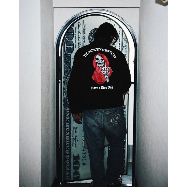 画像4: BlackEyePatch/HAVE A NICE DAY DRIZZLER JACKET（BLACK） (4)