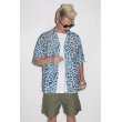 画像2: WACKO MARIA/LEOPARD HAWAIIAN SHIRT（BLUE）［レオパードハワイアンシャツ-25春夏］ (2)