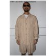 画像2: exodus/AJIRO BAMBOO L/S  HAWAIIAN SHIRT（BEIGE）［アジロバンブーハワイアンシャツ-25春夏］ (2)