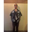 画像2: exodus/SPACE HAWAIIAN SHIRT（BLACK）［スペースハワイアンシャツ-25春夏］ (2)