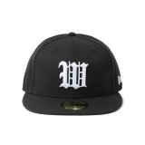 画像: WACKO MARIA/NEW ERA / 59FIFTY（BLACK/WHITE）［B.Bキャップ-25春夏］