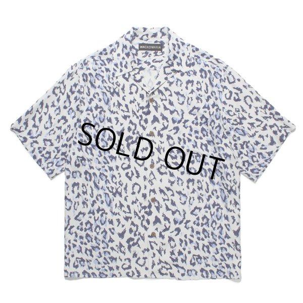 画像1: WACKO MARIA/LEOPARD HAWAIIAN SHIRT（GRAY）［レオパードハワイアンシャツ-25春夏］ (1)