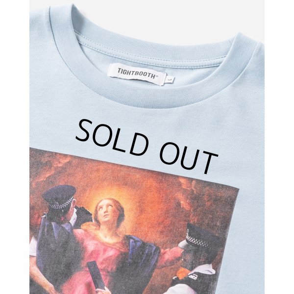 画像2: 【20%OFF】TIGHTBOOTH/POLICE CHECKUP S/S T-SHIRT（Sax）［プリントT-25春夏］ (2)