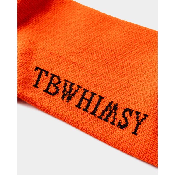 画像5: TIGHTBOOTH/LABEL LOGO SOCKS（Orange）［ラベルロゴソックス-25春夏］ (5)