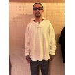 画像2: exodus/ORIENTAL HENRY NECK SHIRT（WHITE）［オリエンタルヘンリーネックサーマル-25春夏］ (2)