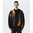 画像4: 【25秋冬ご予約受付中！25年10月入荷予定】ROTTWEILER/R9 PAINTED CARDIGAN（BLACK）［モヘアカーディガン-25秋冬］ (4)