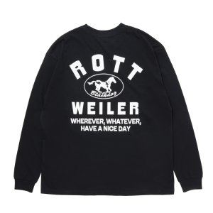 画像: ROTTWEILER/HORSE LS TEE（BLACK）［プリント長袖T-25秋冬］