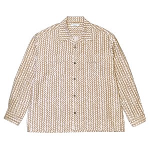 画像: exodus/AJIRO BAMBOO L/S  HAWAIIAN SHIRT（BEIGE）［アジロバンブーハワイアンシャツ-25春夏］