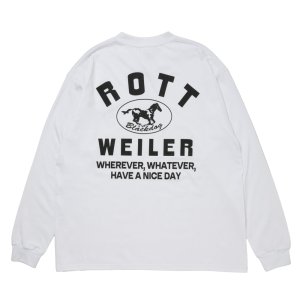 画像: ROTTWEILER/HORSE LS TEE（WHITE）［プリント長袖T-25秋冬］
