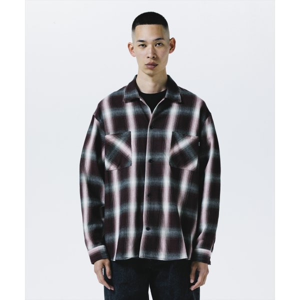 画像5: 【25秋冬ご予約受付中！25年9月入荷予定】ROTTWEILER/R9 OMBRE CHECK SHIRT（RED）［オンブレチェックシャツ-25秋冬］ (5)
